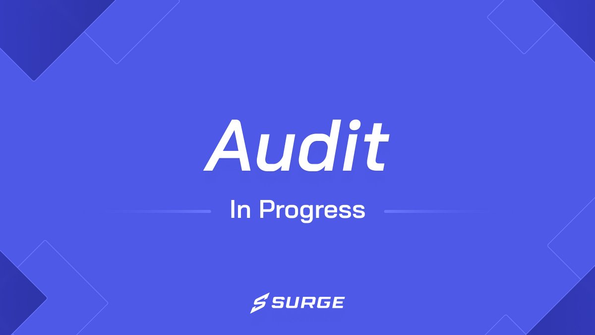 SurgeCardano's tweet image. We&apos;re excited to announce our audit has started 🔥

This will be completed following the launch of public testnet.

Full details and audit report will be released soon.

Thanks to everyone for the support 🫡
