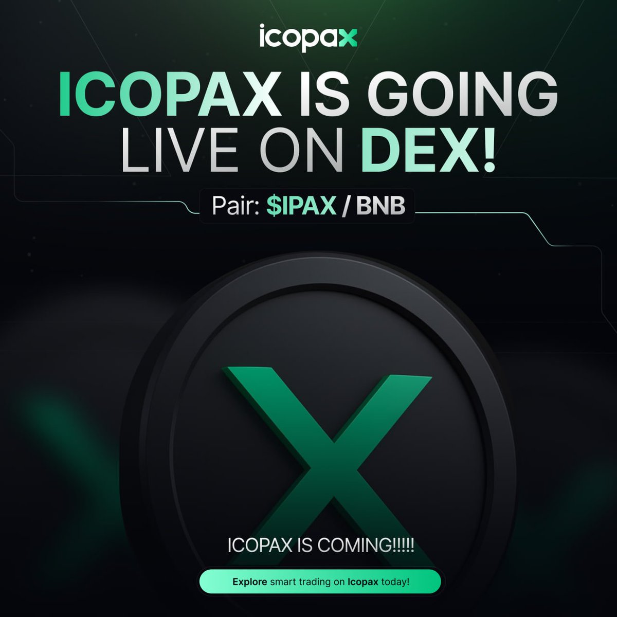 icopax_labs's tweet photo. $IPAX IS LIVE ON DEX! 

The wait is over!!!! ICOPAX is officially live on decentralized exchanges!
You can now trade $IPAX instantly, securely, and globally. 🌍✨
🔗 Join the movement.
💎 Be part of the future of DeFi.
🔥 Liquidity is live, the journey begins NOW!

#ICOPAX https://t.co/iLXrgOraV0