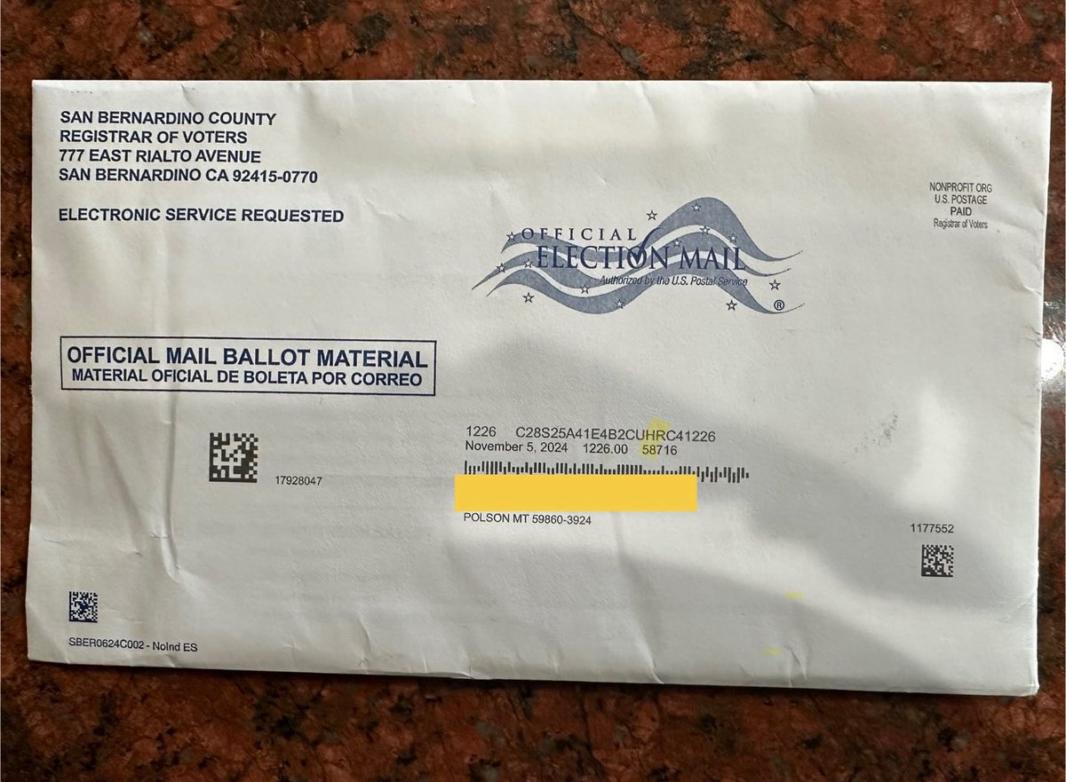 San Bernardino County: 
Has over 200,000 ineligible inactive voters on the voter rolls and will not remove until after the 2026 general election 

San Bernardino county is mailing ballots to voters who they know no longer live in the state, let alone voting  jurisdiction

The