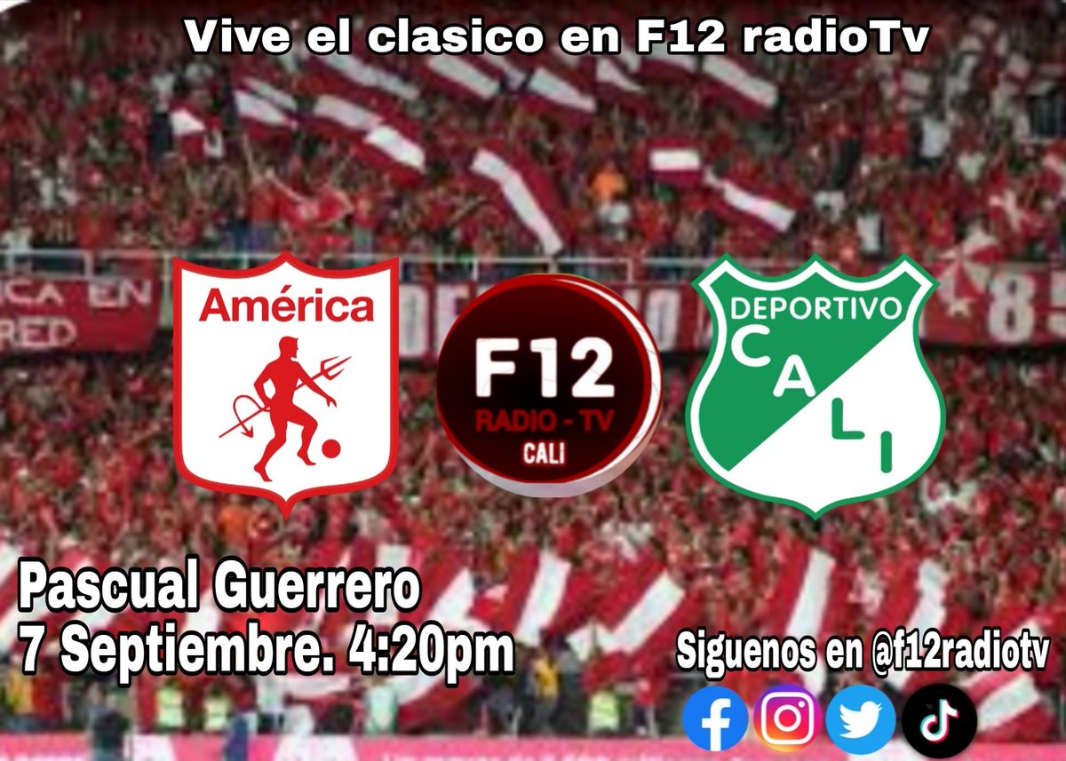 🔥 Clásico Vallecaucano: <a href="/AmericadeCali/">América de Cali</a>
Vs <a href="/AsoDeporCali/">Deportivo Cali</a>
No es un partido, es un duelo de orgullo.
La ciudad se paraliza, la historia pesa y la rivalidad arde. 🚨⚡️
👉 El q gane se levanta, el q pierda queda marcado.
Hoy se juega más q tres puntos… se juega la honra del Valle.
