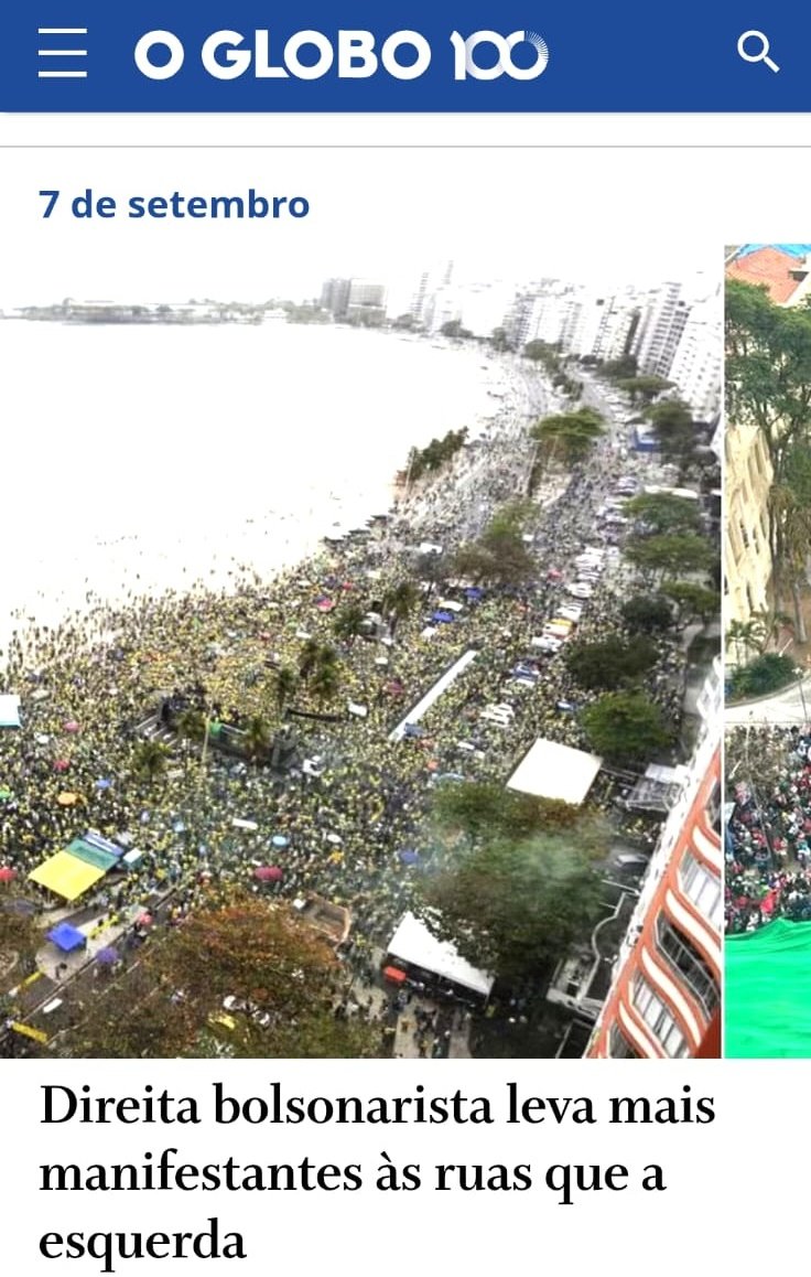 pfigueiredo08's tweet image. A direita sempre leva dezenas (ou centenas) de milhares a mais do que a esquerda às ruas. Até aí, sem novidade. A novidade é O Globo admitindo este tipo de coisa.
