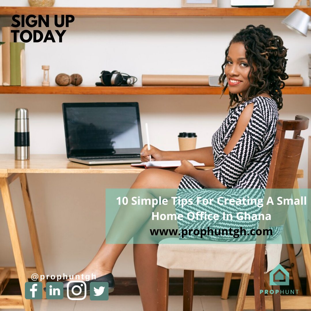 Prophuntgh's tweet image. If you&apos;re a remote worker and you seek an inspiring workspace to enhance your working focus, these thoughtful tips will help you create a perfect home office in Ghana. 

Check out the detailed tips: bit.ly/4lbrbWo  

#HomeOffice #WorkingFromHomeTips #HomeWorkspace