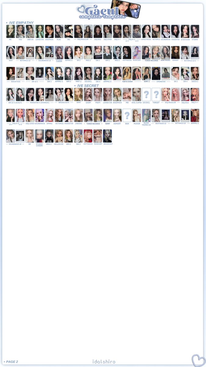 idalshiro's tweet photo. #아이브 ( IVE ) photocard template — all korean photocards (UPDATE with new SECRET pcs) (07.09)
KIM GAEUL | AN YUJIN | NAOI REI
→ HD below !
→ #ive #anyujin #gaeul #rei #jangwonyoung #liz #leeseo #유진 #가을 #레이 #원영 #리즈 #이서 #IveSECRET https://t.co/1xtqo4oDoT