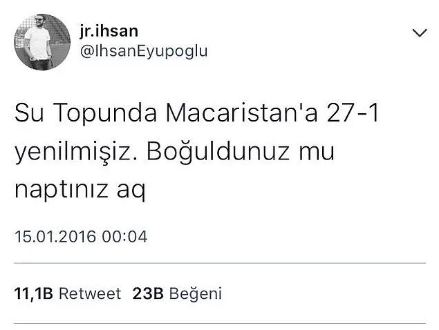 izleyemedim maçı ama şundan mı oldu noluyo