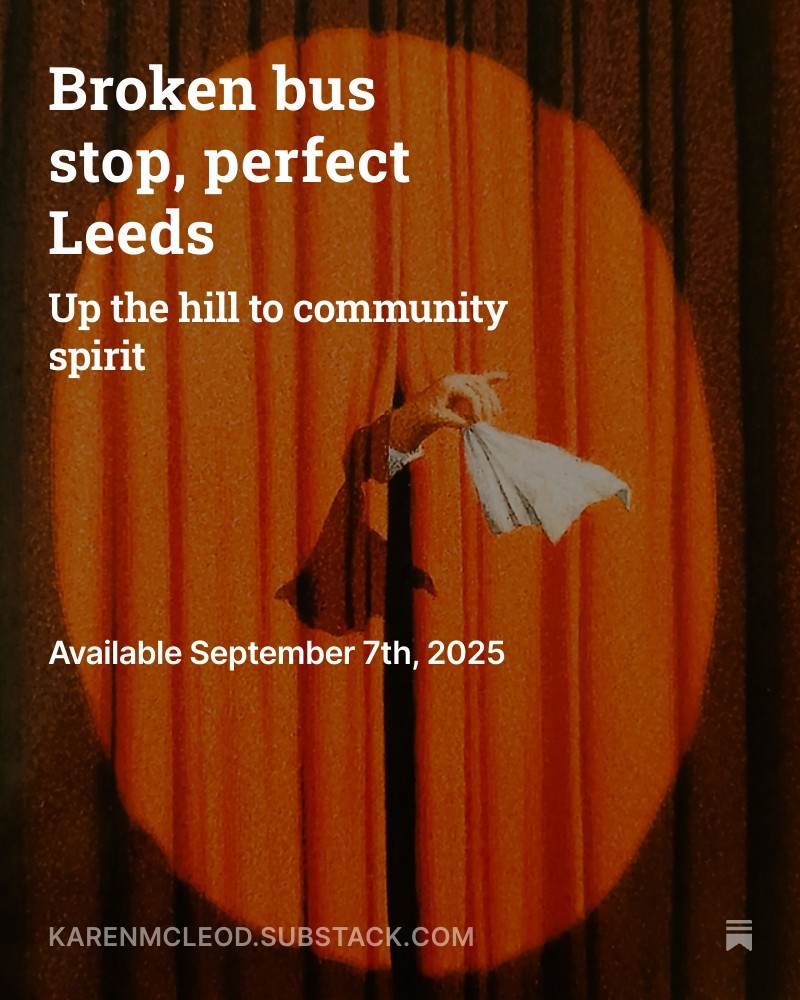 My NEW short tall letter on Substack is out. It's all about my Saturday <a href="/booksellercrow/">Bookseller Crow</a> bookshop where I'm writer-in-residence. It's a piece of life-writing on community and books and broken glass. Thanks x
karenmcleod.substack.com