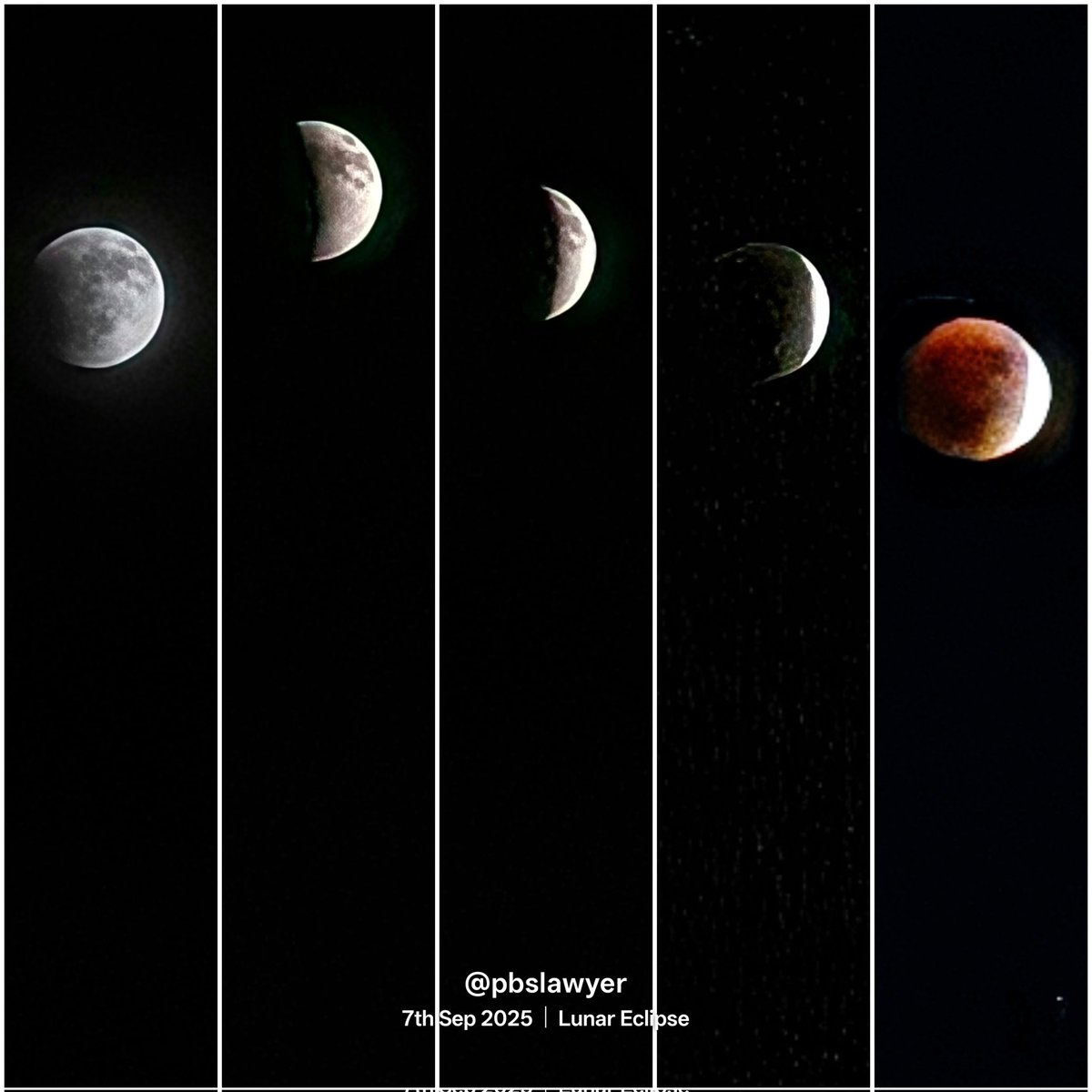 pbslawyer's tweet photo. Witnessed the #LunarEclipse2025 #BloodMoon and captured using #Oneplus13R 
 @OnePlus_IN @oneplus
Location: Chennai, India. https://t.co/Q4PUEp8QrU
