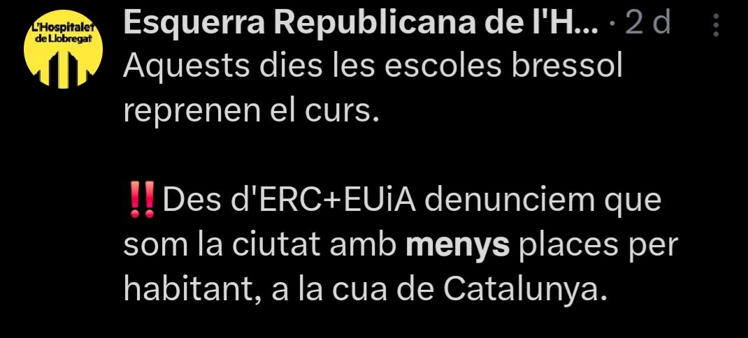 Ningú diria que Graellss va ser regidor d'Educació del govern de Núria Marín i que Ana Simó va ser consellera d'educació amb ràtio d'alumnes per aula més alta, escoles a barracons, reformes escoles pendents, manca d'escoles i mals resultats PISA.