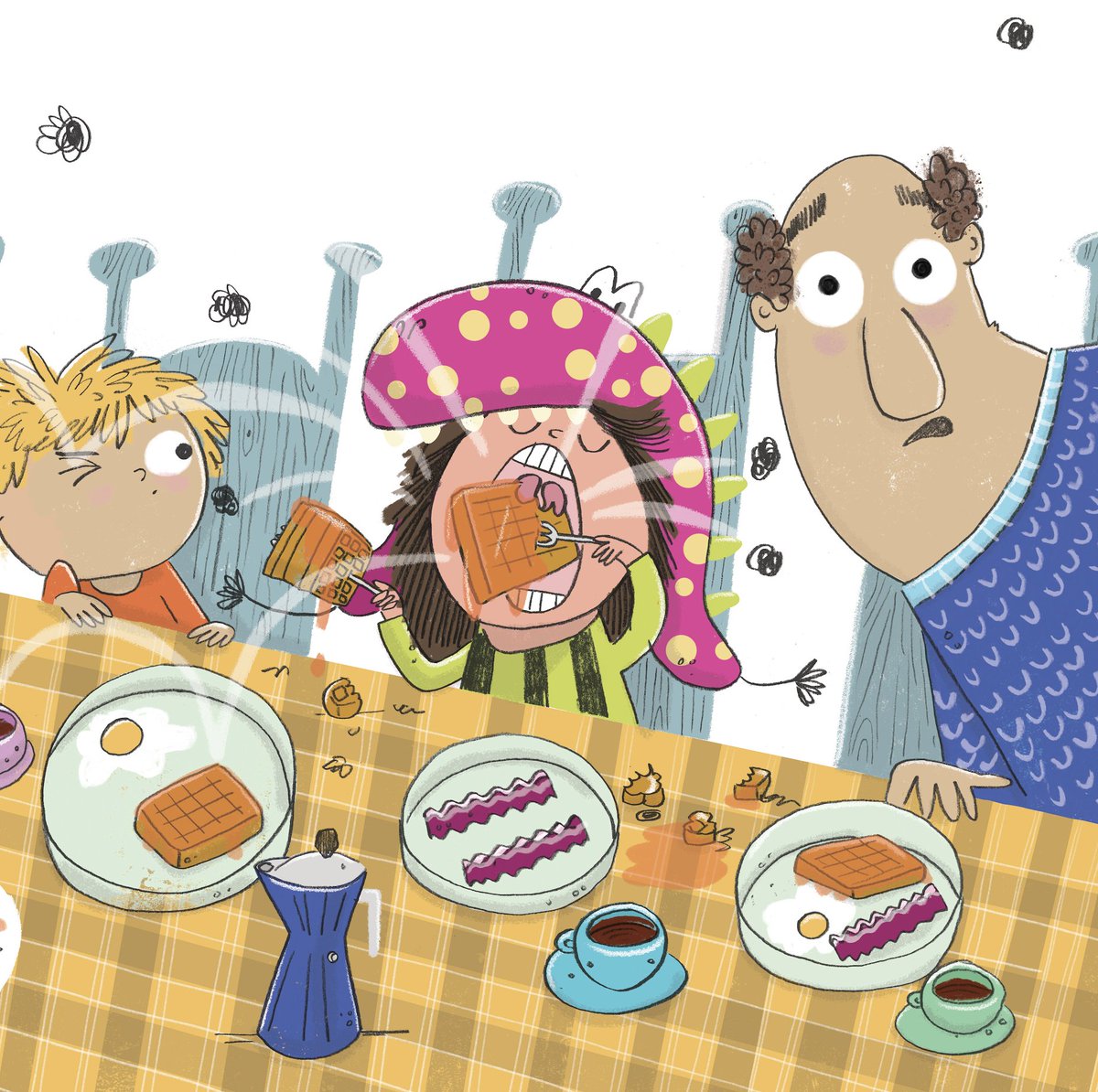 PG_Illustration's tweet photo. Dinosaur Days publishes in just over a week!! 🎉🎉.

Written by Pippin Mathur published by Reycraft and illustrated by me of course!!

#kidlitart #childrensbooks #picturebookart #picturebooks #paulinegregoryillustration @BrightAgencyUS @_Bright_Agency https://t.co/exYs37Xori