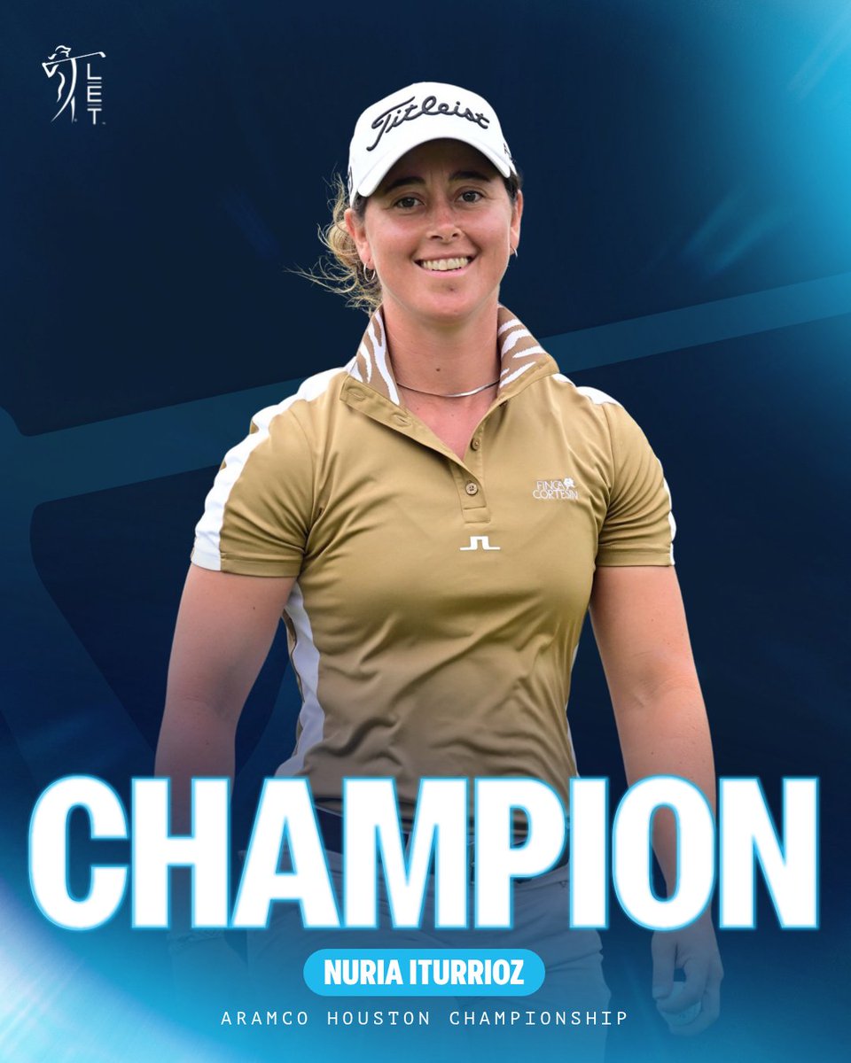 LETgolf's tweet photo. Nuria Iturrioz wins in Houston 🏆

#AramcoHoustonChampionship https://t.co/TX4Vnyd0mo