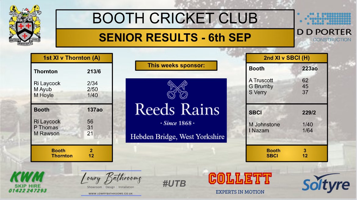 Booth Cricket Club tweet media