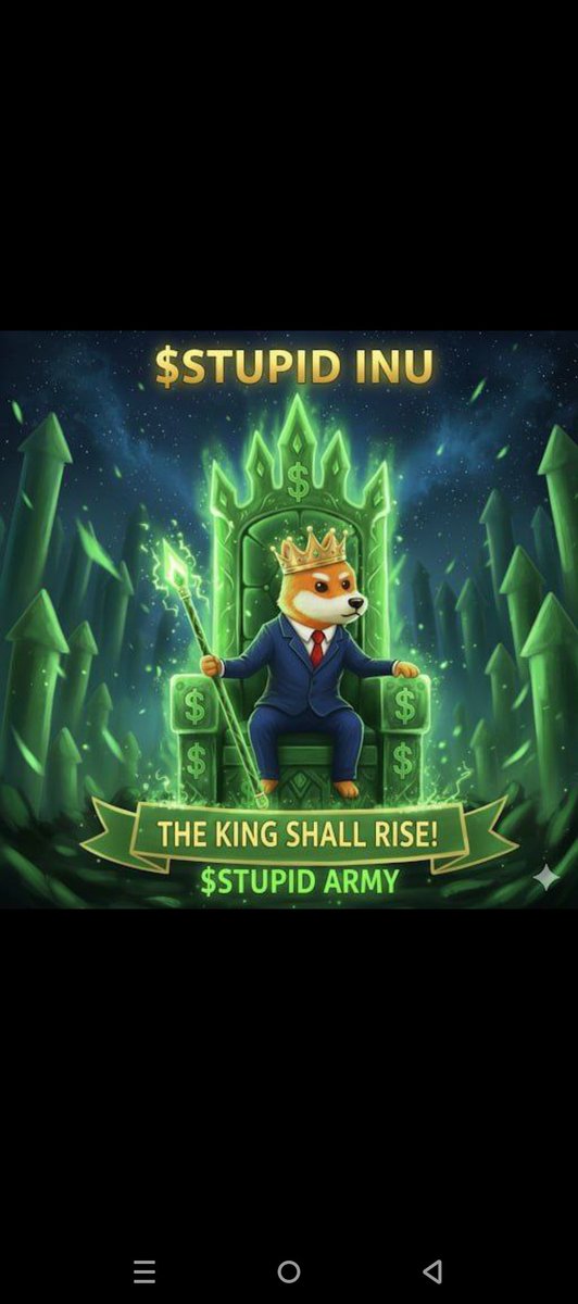 <a href="/theunipcs/">Unipcs (aka 'Bonk Guy') 🎒</a> <a href="/seth_fin/">Crypto Seth</a> God willing $Stupid Inu prophecy will come through. 

100m is the starting point for $stupid

Ca:-w6iohhdC6zbq2DP1uwtmvXPJibbFroDnni1A222bonk