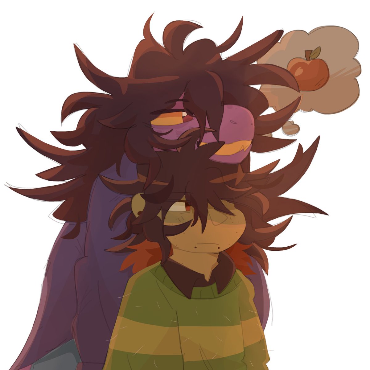 Unfinished Kris and Susie art ‼️I think they’re cool #deltarune