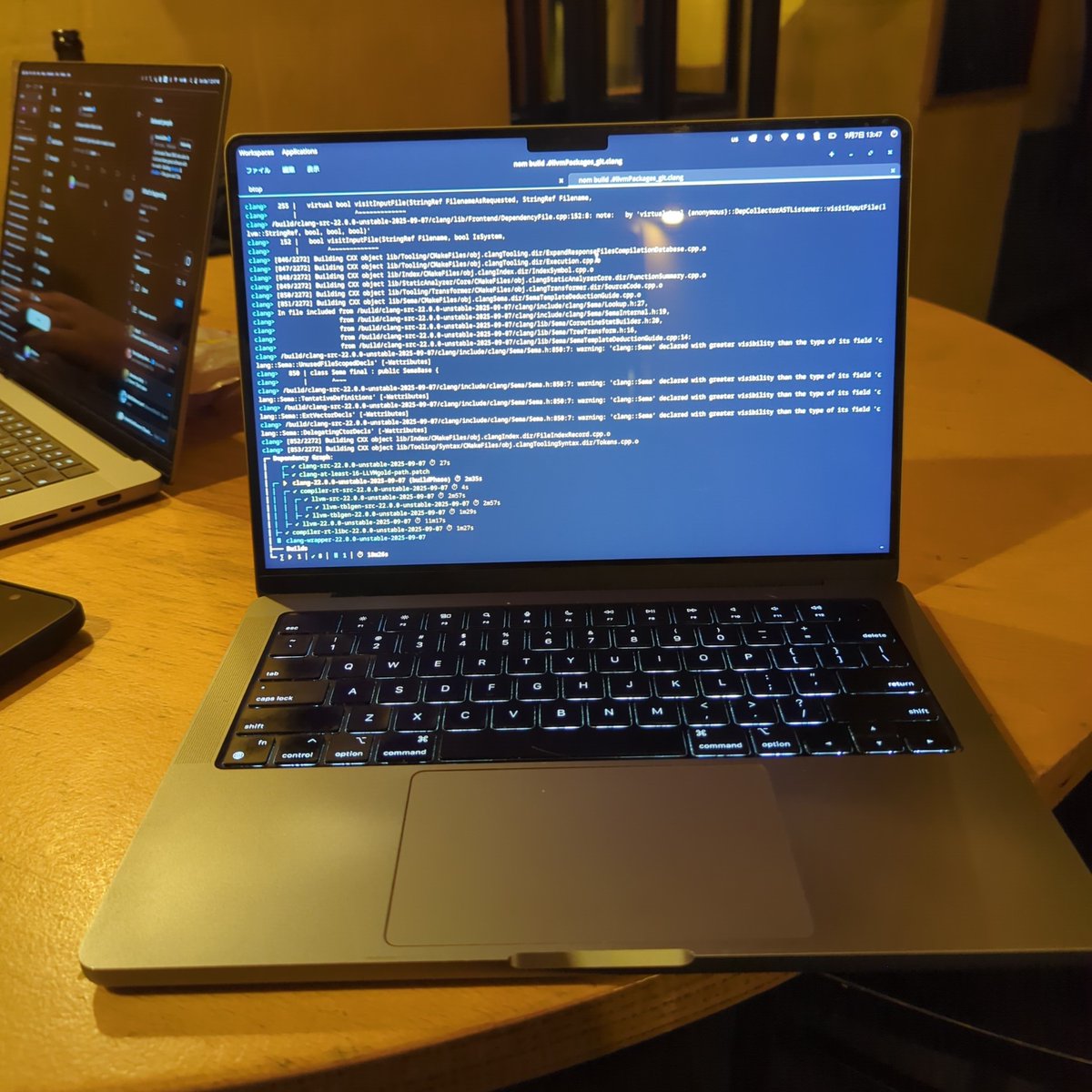 RossComputerGuy's tweet image. Meanwhile, LLVM building.