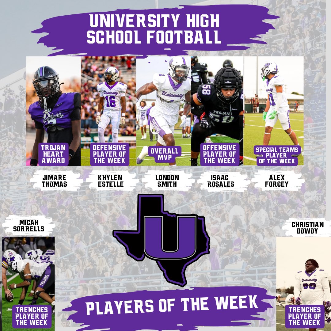 Congratulations to the following athletes for their standout performance versus Granbury‼️

#ItsAllAboutTheU🙌‼️ | #ForTheSouth