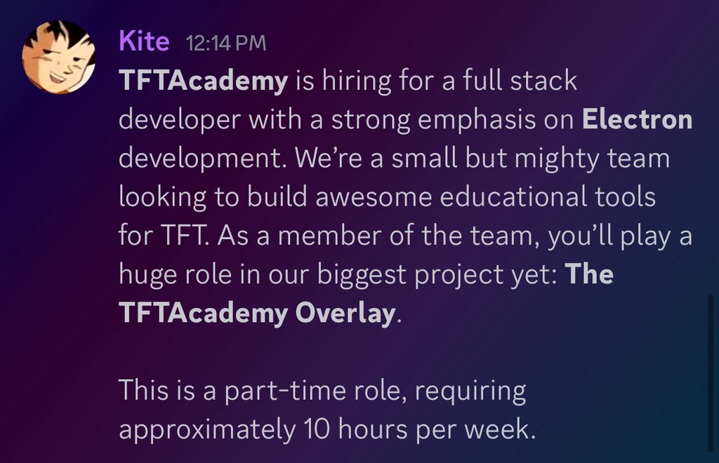 Looking for dev to help finish TFTACADEMY overlay.