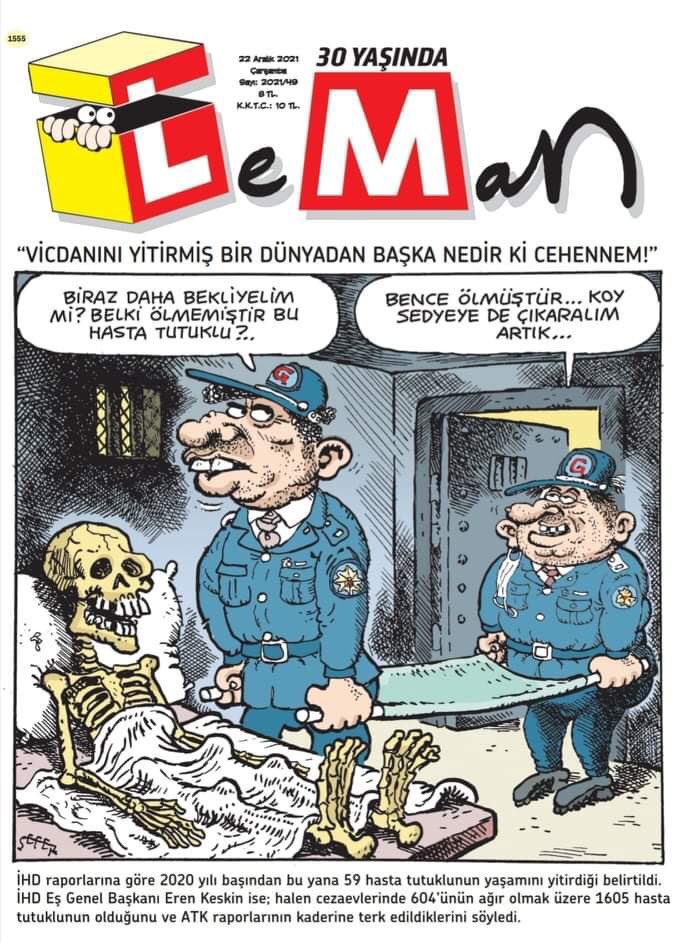 Yüksel Akkale (@yuksel_akkale) on Twitter photo Alzheimer hastası, yaşlı, ağır hasta ve
daha da vahimi yasalara göre hiçbir suçu olmayan
İbrahim Güngör cezaevinde hayatını kaybetti. Alzheimer hastası, yaşlı, ağır hasta ve
daha da vahimi yasalara göre hiçbir suçu olmayan
İbrahim Güngör cezaevinde hayatını kaybetti.