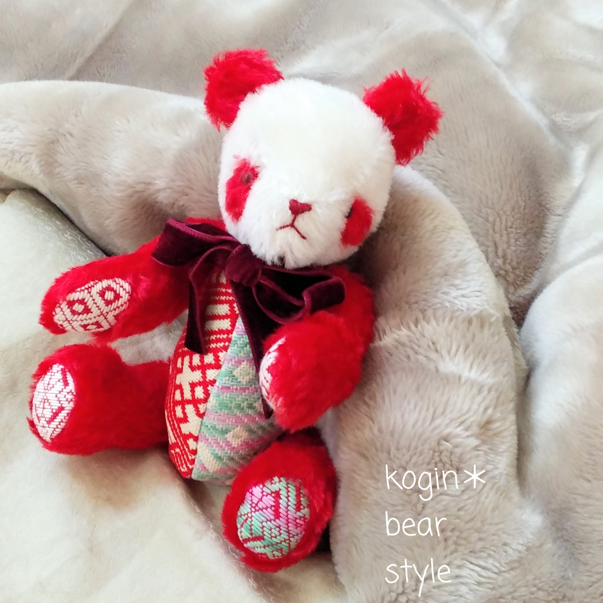 こひろ＠こぎん刺しのテディベア作家 kogin＊bear styl on X