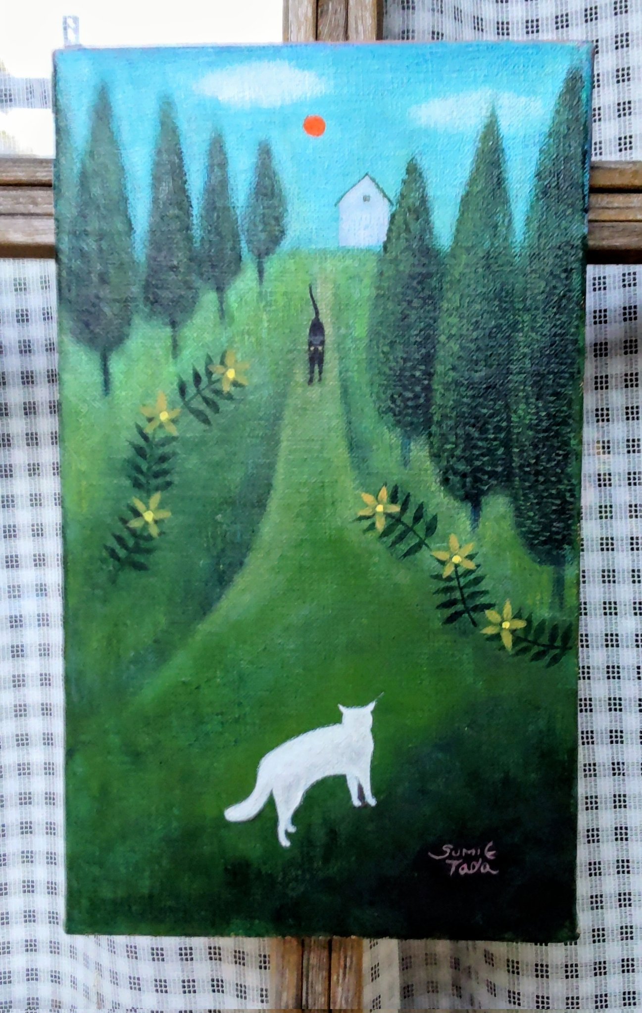 多田すみえ【猫の集まり】lithograph 多田すみえ【猫の集まり