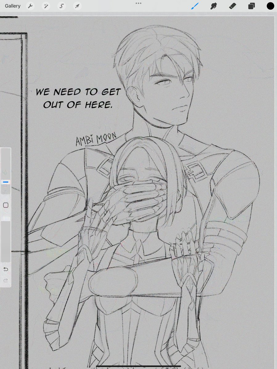 WIP: Little screenie from the 🌶 X-02 × A-01 manga I'm making #calebmc #マヒル #夏以昼 #LoveandDeepspace #Calebmyth