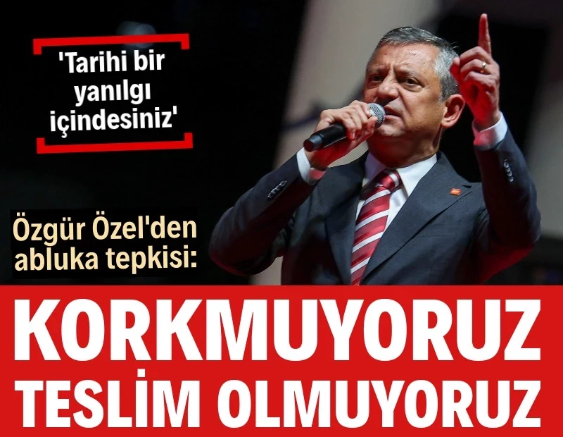 Özgür Özel: Korkmuyoruz, teslim olmuyoruz

nefes.com.tr/ozgur-ozel-kor…