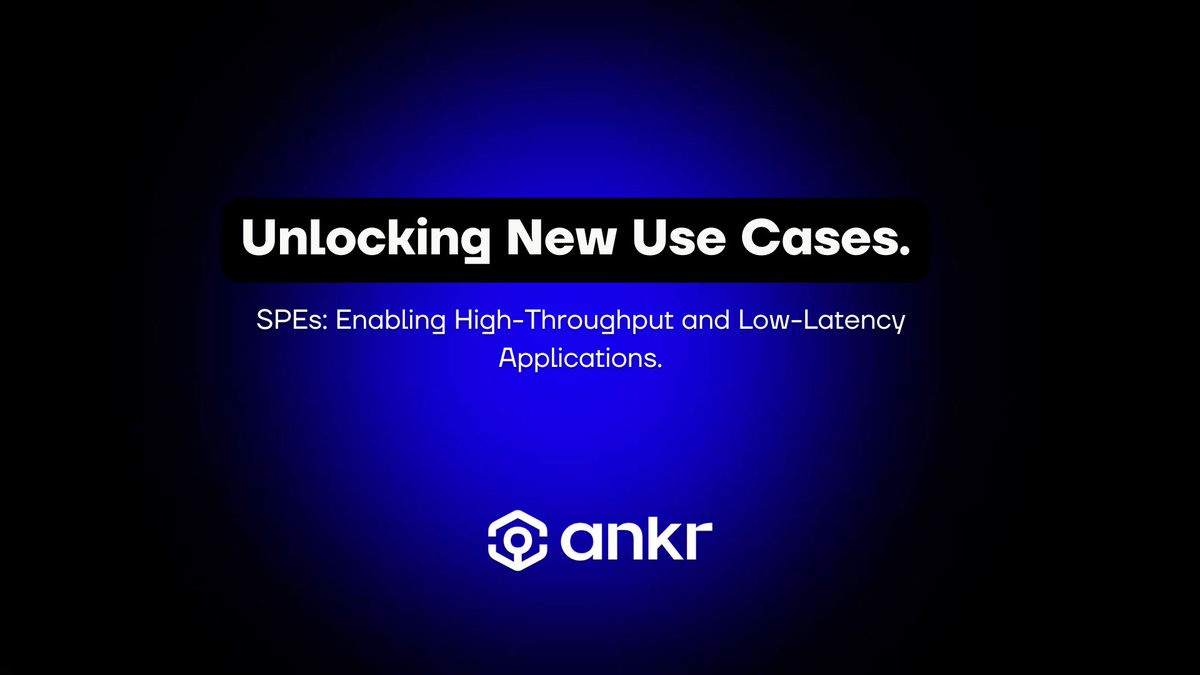 BellaCuzy's tweet image. SPEs are especially suited for high-throughput and low-latency applications, such as gaming, social, and streaming protocols. 

With SPEs, you can build applications that require ultra-low latency and high performance, without sacrificing security and compliance. #SPEs #ANKR
