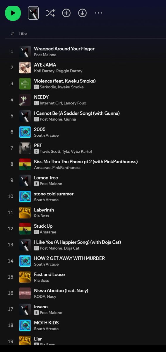 jesse_okai's tweet image. Songs I had on repeat. What’s yours?