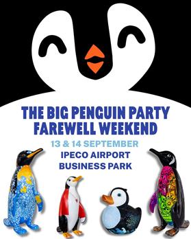 Don't miss the penguins before they 'waddle' off!

The Big Penguin Party

The organisers are bringing the whole huddle together for one final celebration!

🗓️ 13th &amp; 14th September
📍 Ipeco, Airport Business Park, Cherry Orchard Way, Rochford
🎟️Booking: havenshospices.org.uk/support-us/eve…