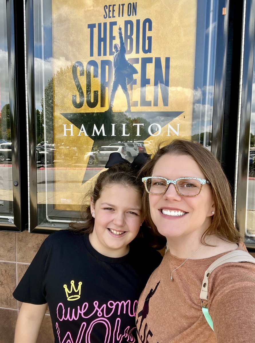 Not throwing away our shot to see Hamilton in theaters just before her birthday 🎉 #Hamilton