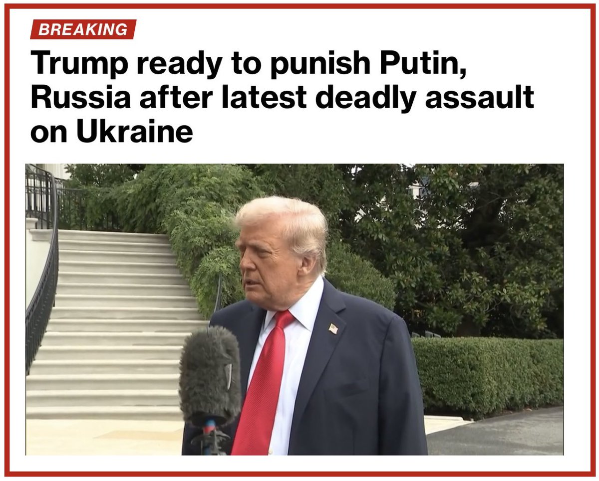 Stop me if you’ve heard this one before: Trump says he’s ready to impose new sanctions on Russia after it pummeled Ukraine with its largest airstrike since the war began.