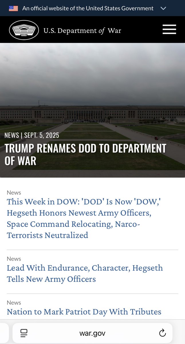 Please welcome <a href="/realDonaldTrump/">Donald J. Trump</a> - the great “president of peace”