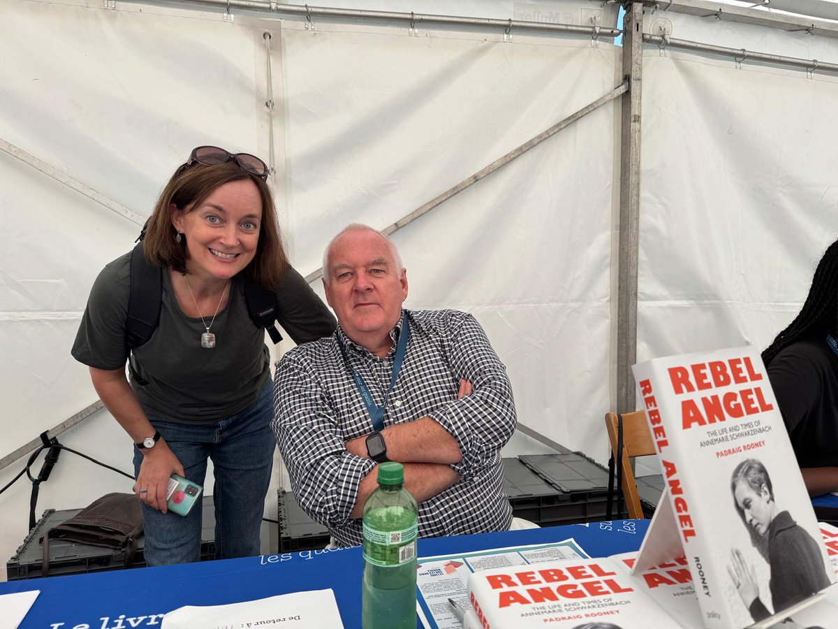Another wonderful year at Le livre sur les quais festival in Morges. It was great fun to interview Padraig Rooney about the fascinating life of Annemarie Schwarzenbach, the subject of his excellent biography Rebel Angel <a href="/politybooks/">Polity</a>