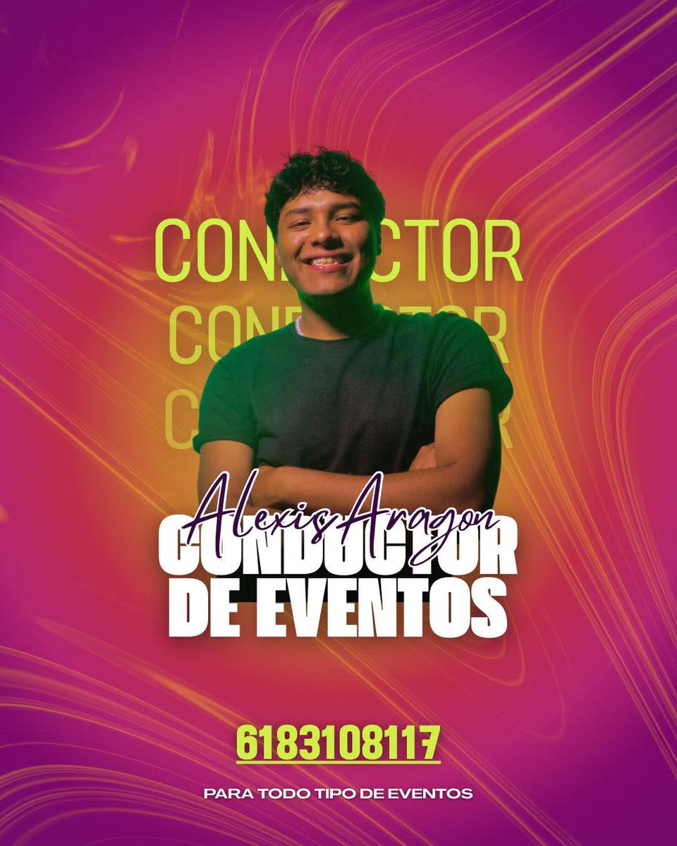 alexis_arag0n's tweet photo. "¡Listo para llevar tus eventos al siguiente nivel! 🎊 Estoy emocionado de aplicar mis habilidades para hacer de tu celebración un momento inolvidable. Para todo tipo de evento! Xv, graduaciones, fiestas, etc. 📲 WhatsApp: 6183108117 #ConductorDeEventos #Eventos #Durango https://t.co/L39WG1vYAL