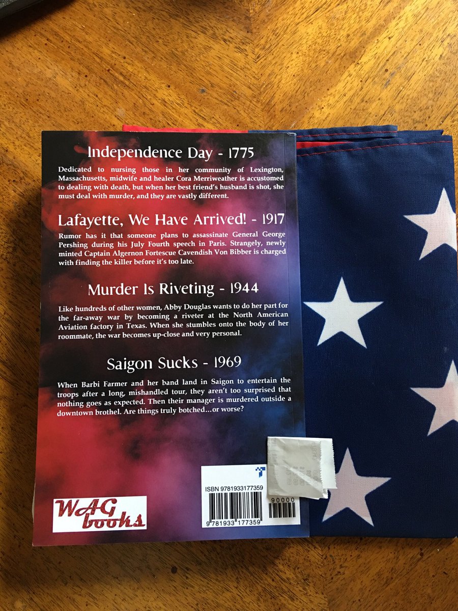 The July Fourth Murders. 
julyfourthmurders.com/sandy-steen
#hoilday #murder #anthology #Independence #booktwt #book #July4 #war #patriots #Lafayette #Saigon #USA #flag