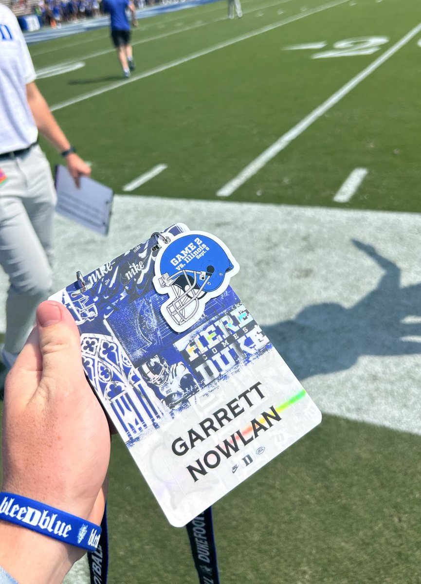 I was extremely impressed with the gameday experience at Duke University. Thank you to <a href="/CoachJMGarrett/">John Garrett</a> <a href="/CoachC_Foster/">Chris Foster</a> and the amazing staff at <a href="/DUFBRecruit/">Duke Football Recruiting</a> for the opportunity. The atmosphere was second to none. Can’t wait to come back! #bleedblue
<a href="/Catholic_FB/">CCHS Football</a> <a href="/CoachKeithEmery/">Keith Emery</a>