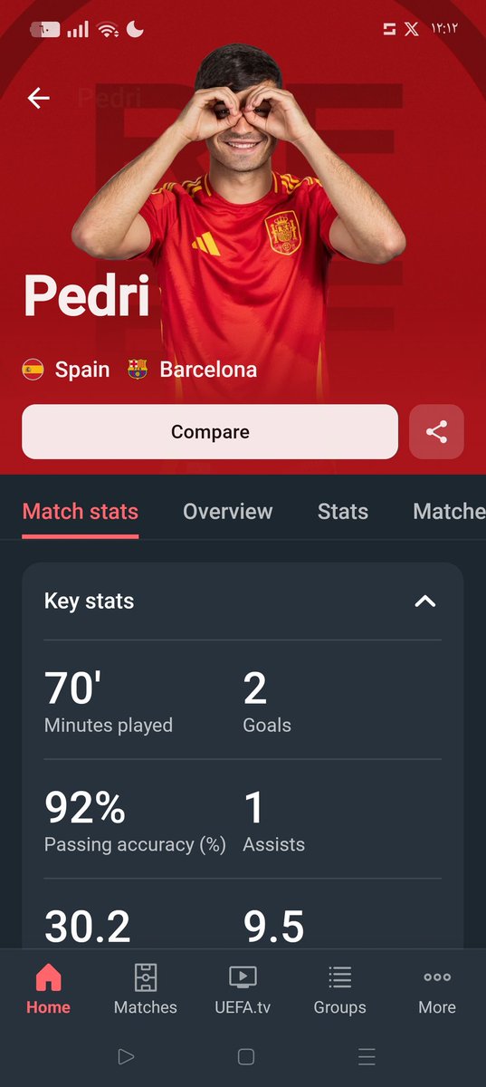 2000qp's tweet photo. @sofascore @SEFutbol "You made a mistake on your site as it says in the evaluation of Pedri without assistance, while on the EU site, Pedri has an industry" https://t.co/NoP9rfUxhC