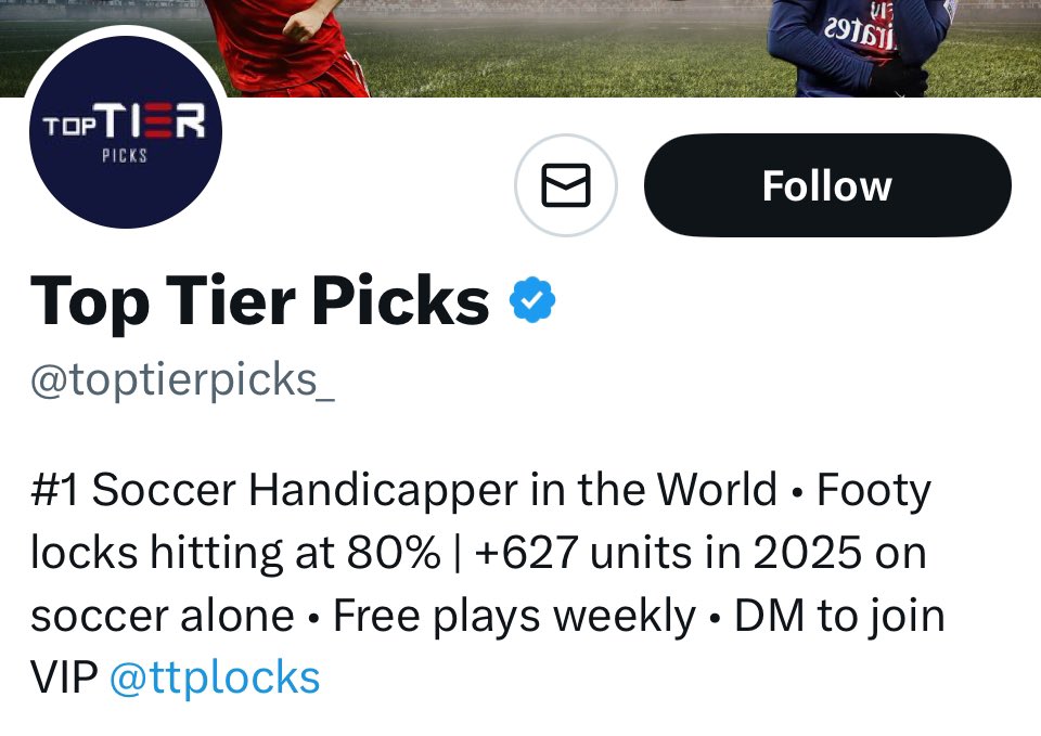 “#1 Soccer Handicapper”

He is 0-5 in 100u locks 😭

Since July 1: -$94,662