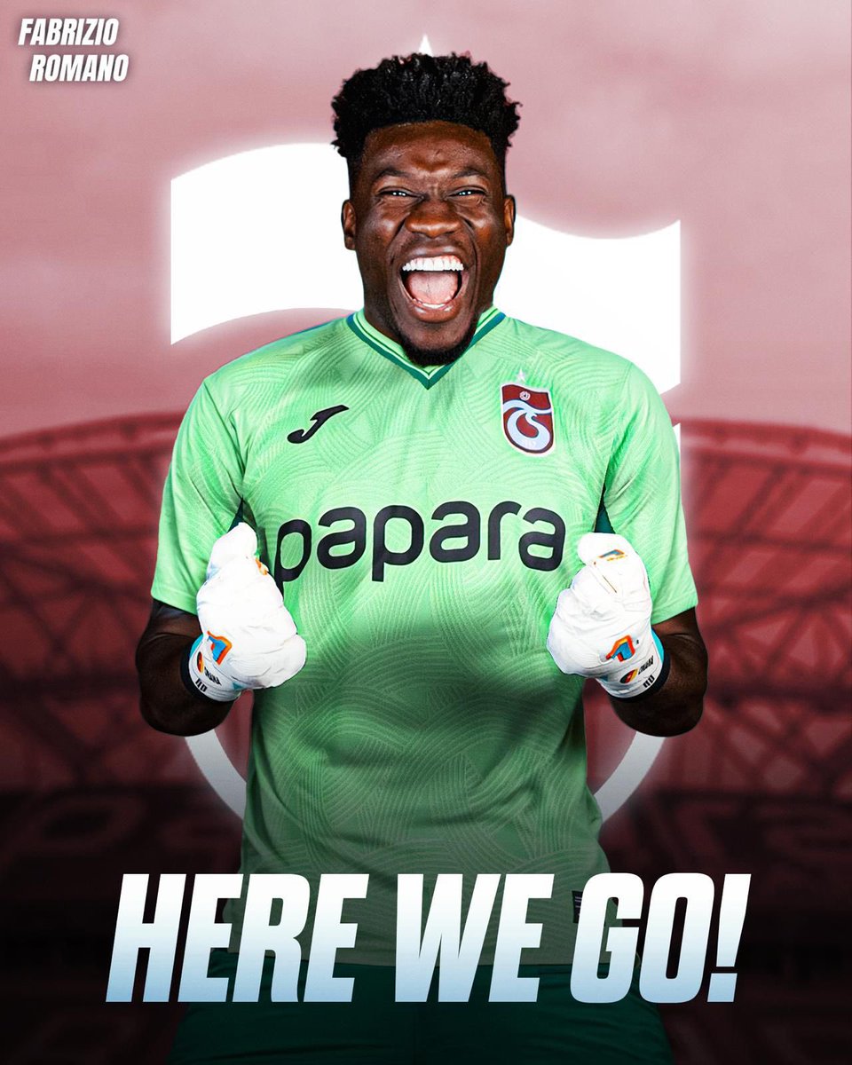 🚨🇹🇷 EXCLUSIVE: André Onana agrees to join Trabzonspor, here we go!

All contracts are now signed on player side, waiting on counter approval from Trabzonspor and travel next week.

Deal done on loan from Manchester United as revealed on Saturday, no buy option or loan fee.