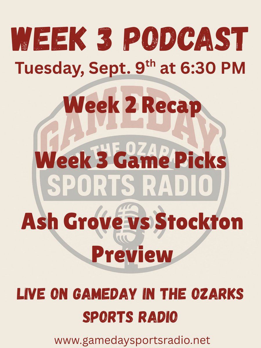 Listen to our week 3 podcast LIVE on Tuesday night!