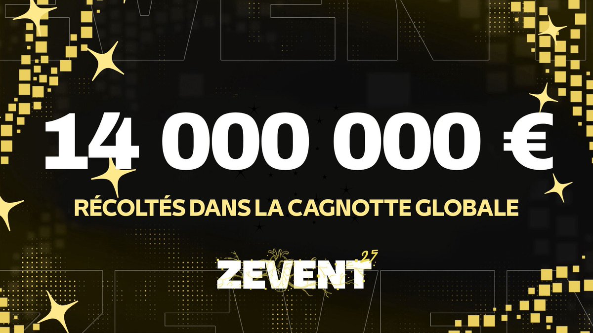 𝗟𝗘 𝗭𝗘𝗩𝗘𝗡𝗧 𝟮𝟬𝟮𝟱 RÉCOLTE 𝟭𝟰 𝗠𝗜𝗟𝗟𝗜𝗢𝗡𝗦 𝗗'𝗘𝗨𝗥𝗢𝗦 ! ✨

👏 🤯 #ZEVENT2025