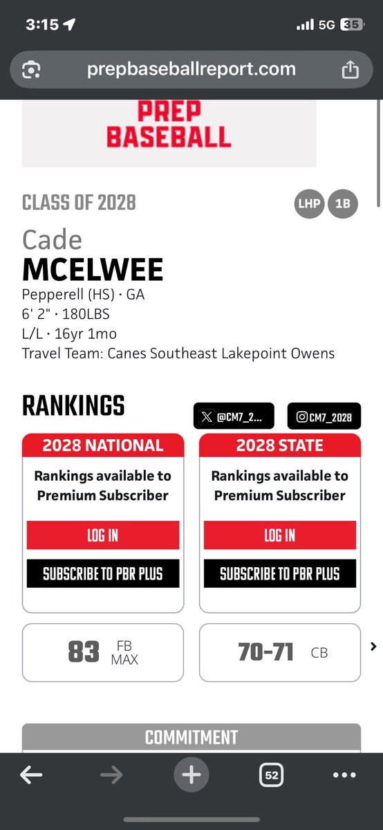 Cade McElwee (@cm7_2028) on Twitter photo 