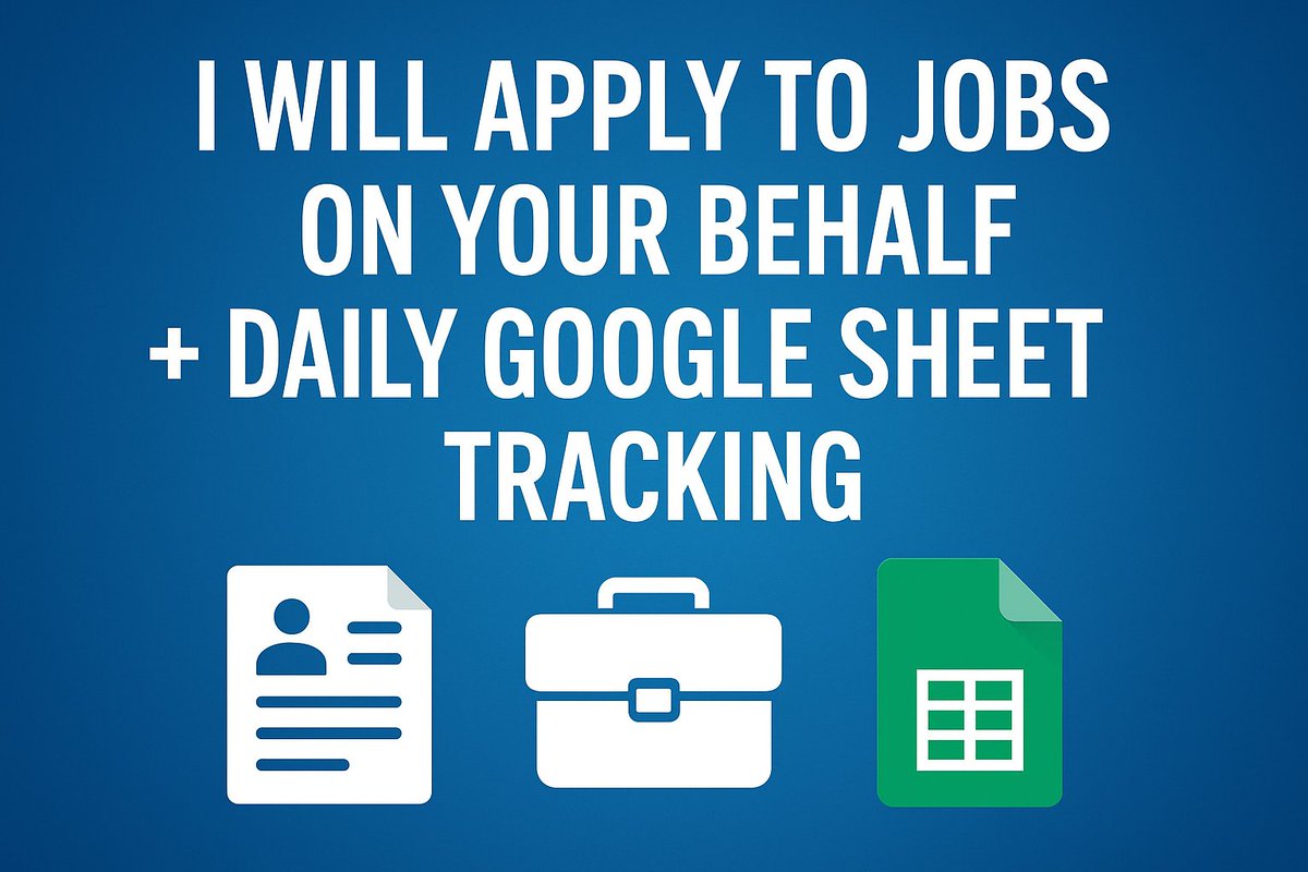 7heiaj's tweet photo. 🚀 New Service Announcement! 🚀

Are you struggling to find time to apply for jobs while managing your daily responsibilities?
I’m now offering a Job Application &amp; Daily Tracking Service designed to save you time
#JobSearch #CareerGrowth #RemoteJobs #JobApplication #DataAnalyst https://t.co/nu5D4Bcd7F