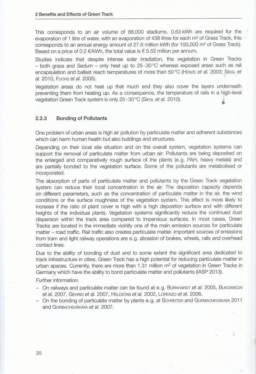 BCCletts's tweet image. Full rail depth with grass can attenuate steel on steel noise transmission by up to 6dB in critically annoying 500-1000Hz range
Also keeps rail temperatures below 30°C in hot weather, &amp;amp; can reduce hazard of clay formation #DryingOut @NetworkRailWssx care to chat? (#LSWRMainLine)