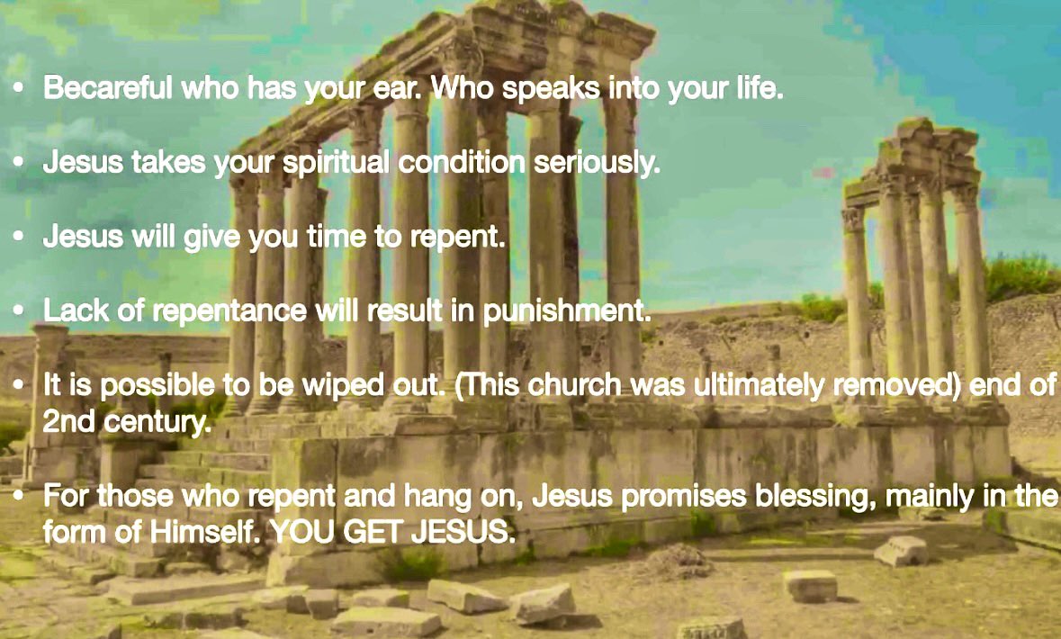 “You need to be really careful who you give your ear to because Jezebels come in normal names wrapped in the understanding of a friend… But hang in there and do not sacrifice your spiritual condition! If we listen and return to Christ and we refuse to compromise, we get Jesus!!