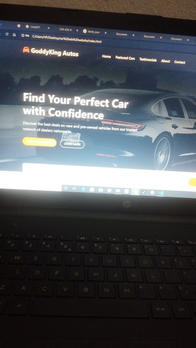 wyaomt's tweet image. Hi everyone, I&apos;m kinda new here on X and am already loving it. They say practice makes perfect so here&apos;s a result of it, I built and designed a car ads website using HTML, CSS, and JavaScript. Would be dropping a video of a view of it soon. 

#webdevelopersnigeria 
#webdeveloper