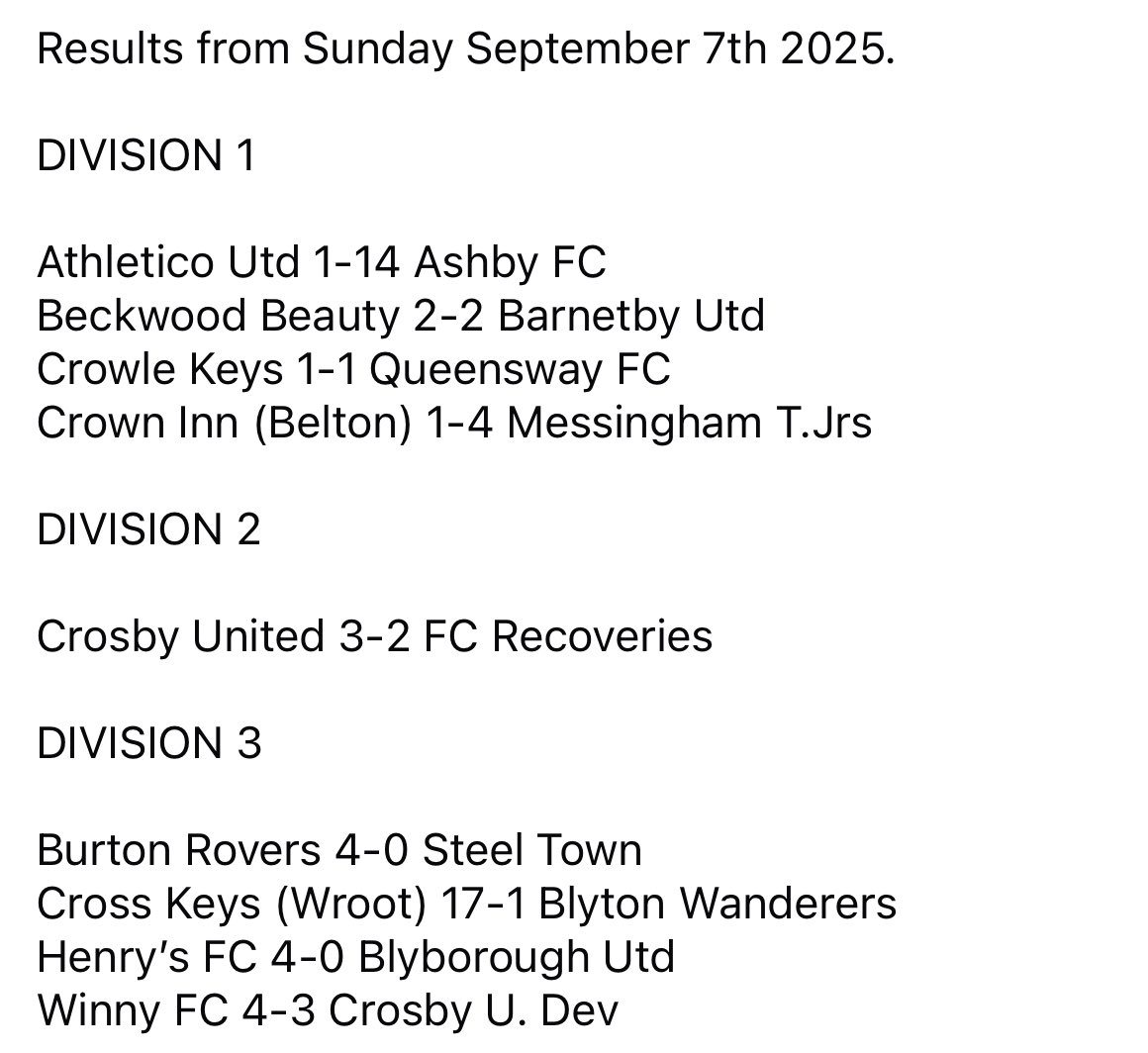 SUNDAY LEAGUE ROUND UP.