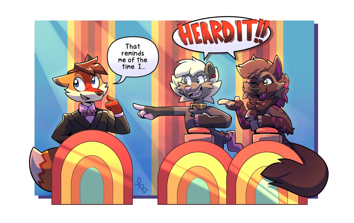 Have! You! Heard it!?!

I love to share stories whenever I can. Eventually, this leads to friends having heard a story 2, 3, or a dozen times 😅

Let's see who has heard it all!

Super fun and silly piece by <a href="/FFCcomic/">Foxy Flavored Cookie (Commissions OPEN 2/3 )</a>  featuring <a href="/BarleyChee/">Barley 👑 Chee 🔞</a> 's Xander and <a href="/yeendergy/">🌱🌿 Pip / Bean 🏳️‍🌈🔞 🔜 MFF</a> 's Bean!