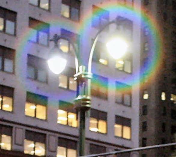 This is literally how I see any form of light after my eye infection.