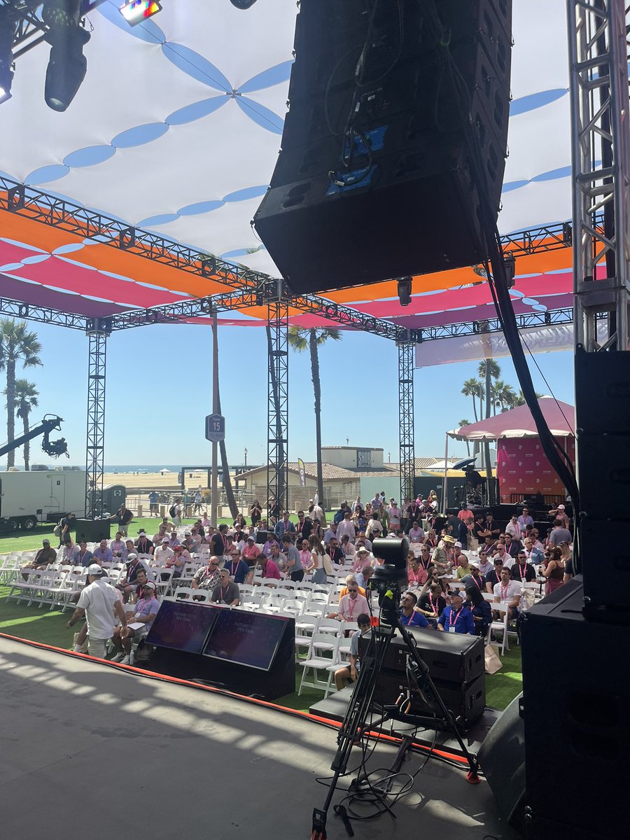 Best stage view of any conference I’ve ever been to here at <a href="/FutureProof_HQ/">Future Proof</a> for a lively panel on the role of Alts for client portfolios.