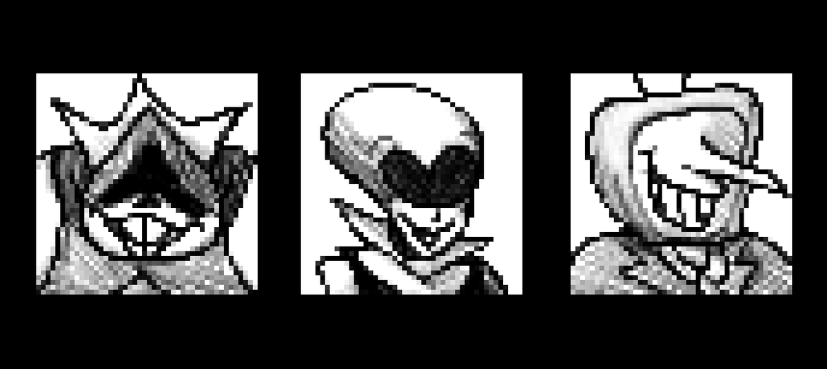 XSpranp's tweet photo. Deltarune bosses as OFF face portraits
#deltarune #utdr #offtherpg #offgame #off https://t.co/pL07rjGzsZ