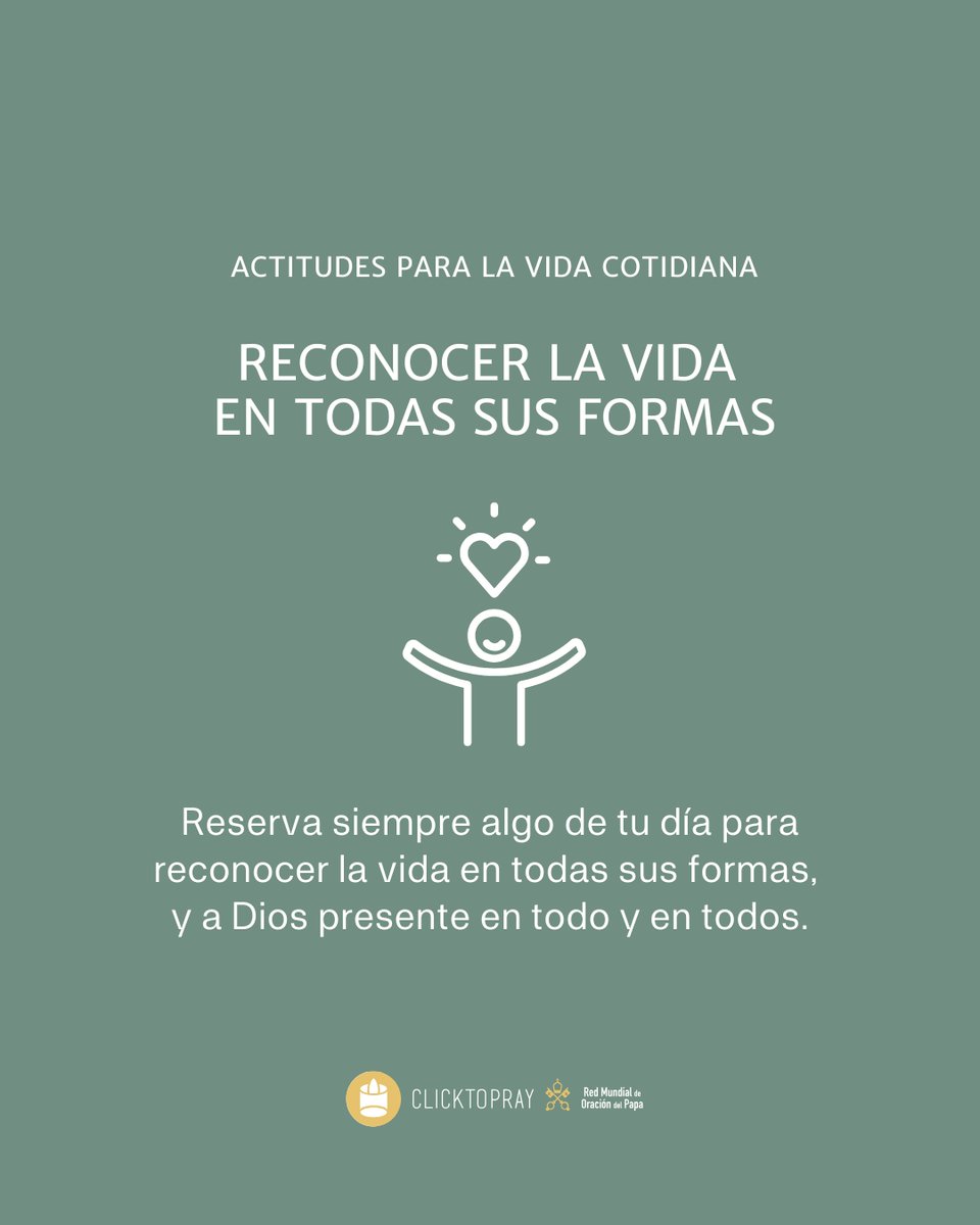 clicktopray_es's tweet image. ➡️Te proponemos vivir algunas actitudes que ayuden a profundizar tu oración. 

Estas #actitudes son un camino para integrar la intención de oración a tu vida diaria. 

#CasaComun #SanFranciscoAsis